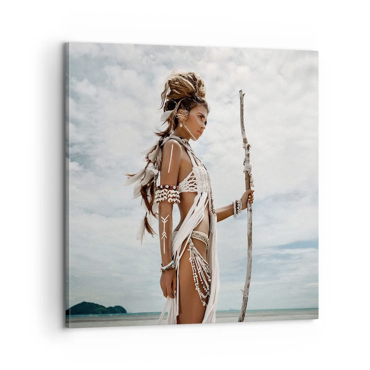 Bild auf Leinwand - Leinwandbild - Königin der Tropen - 60x60 cm