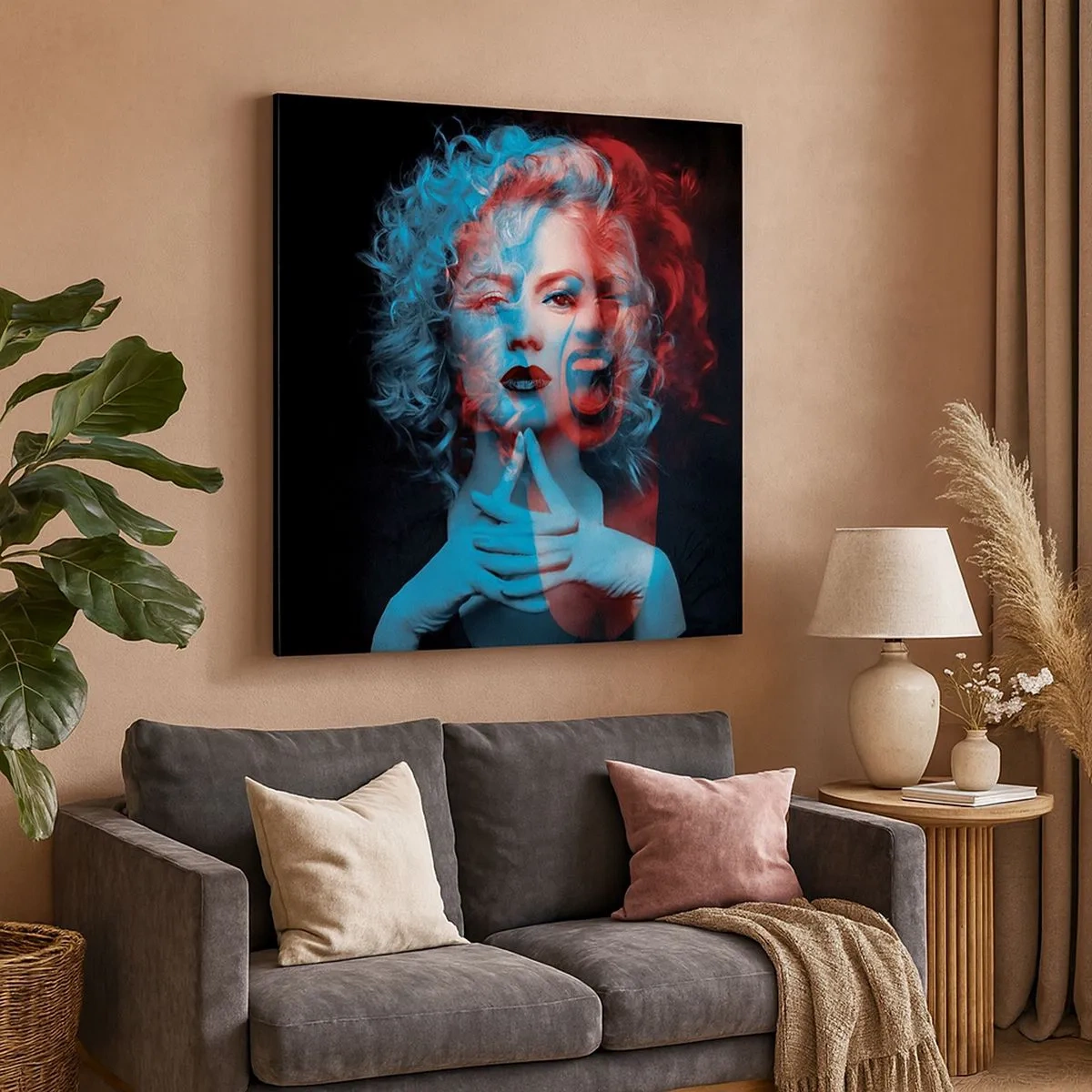 Bild auf Leinwand - Leinwandbild - Alter Ego - 30x30 cm