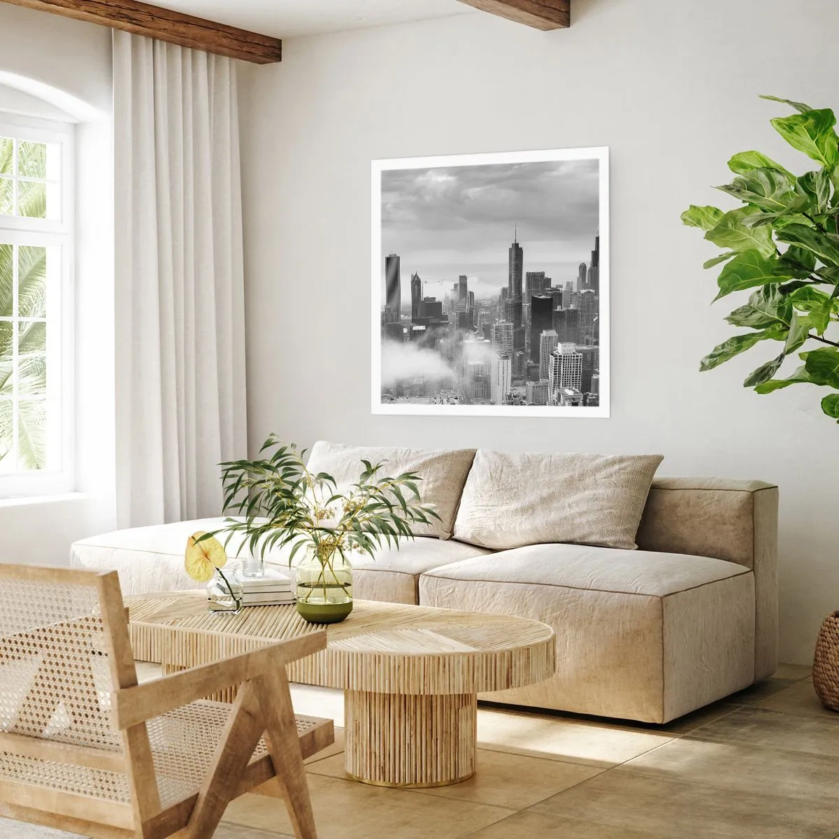 Poster - Amerikanische Landschaft - 50x50 cm