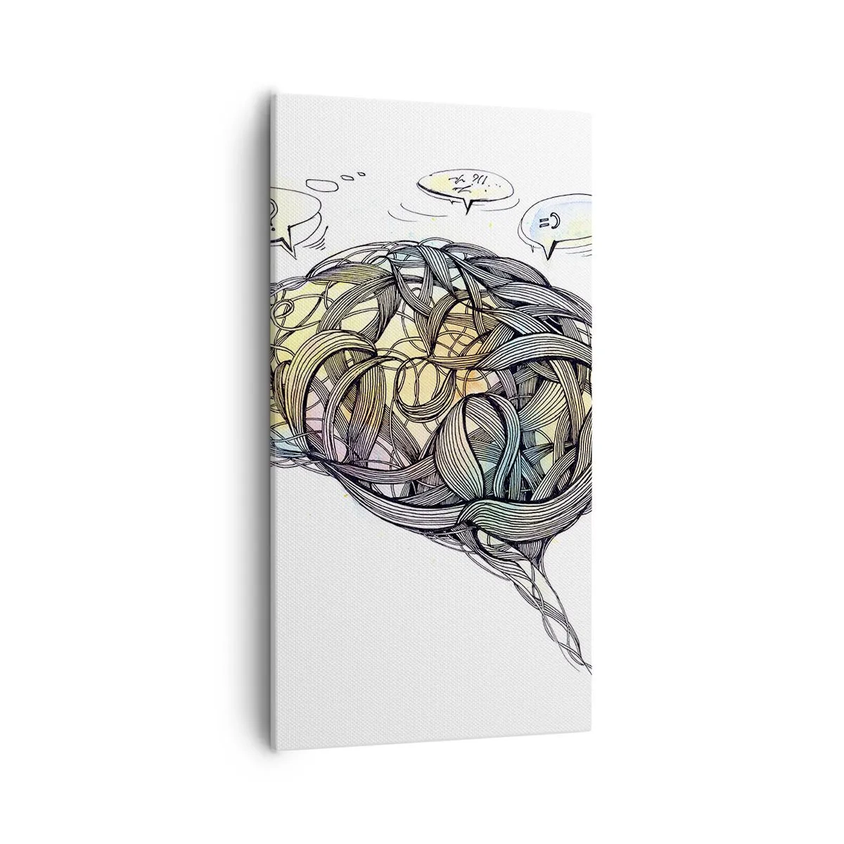 Bild auf Leinwand - Leinwandbild - Mann - ein großes Geheimnis - 55x100 cm