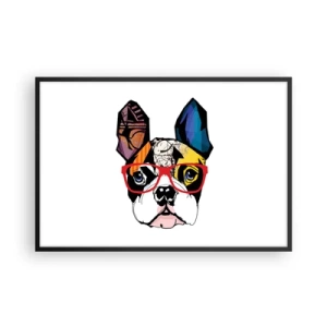 Poster in einem schwarzem Rahmen - Intellektuelle - 91x61 cm