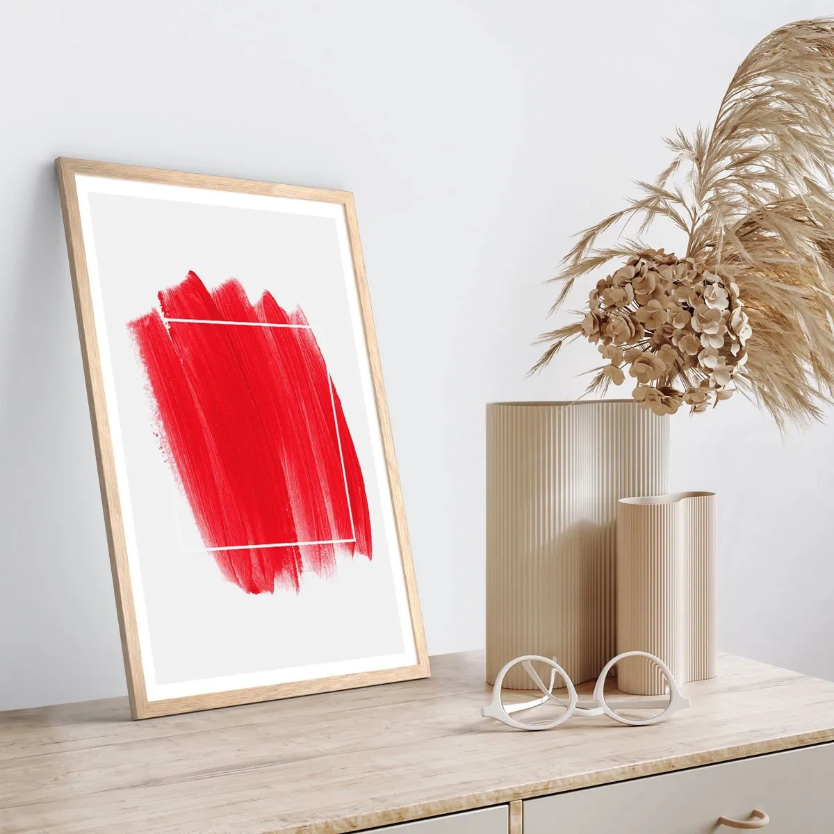 Poster in einem Rahmen aus heller Eiche - Aus dem Rahmen - 61x91 cm