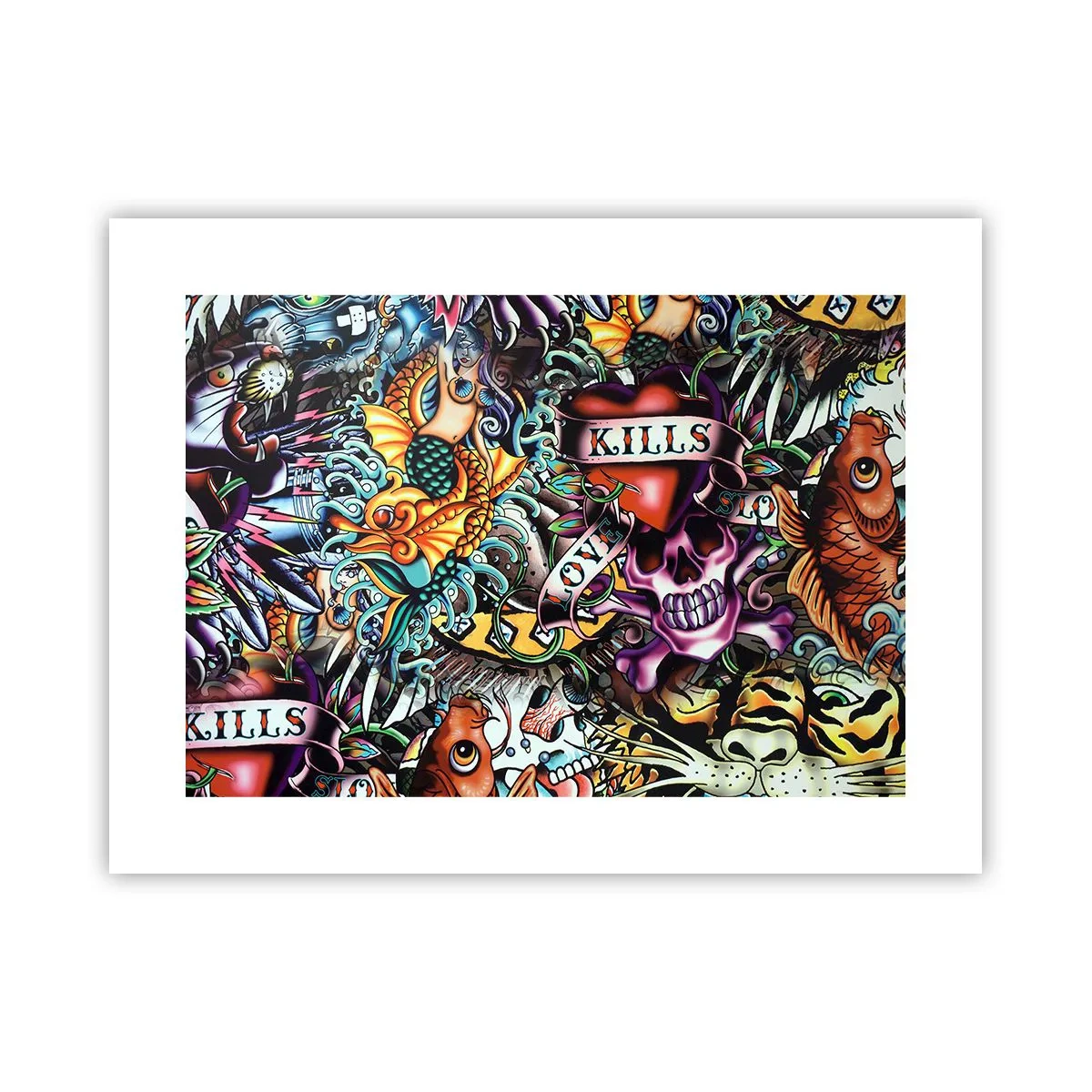 Poster - Der Traum des Tätowierers - 40x30 cm