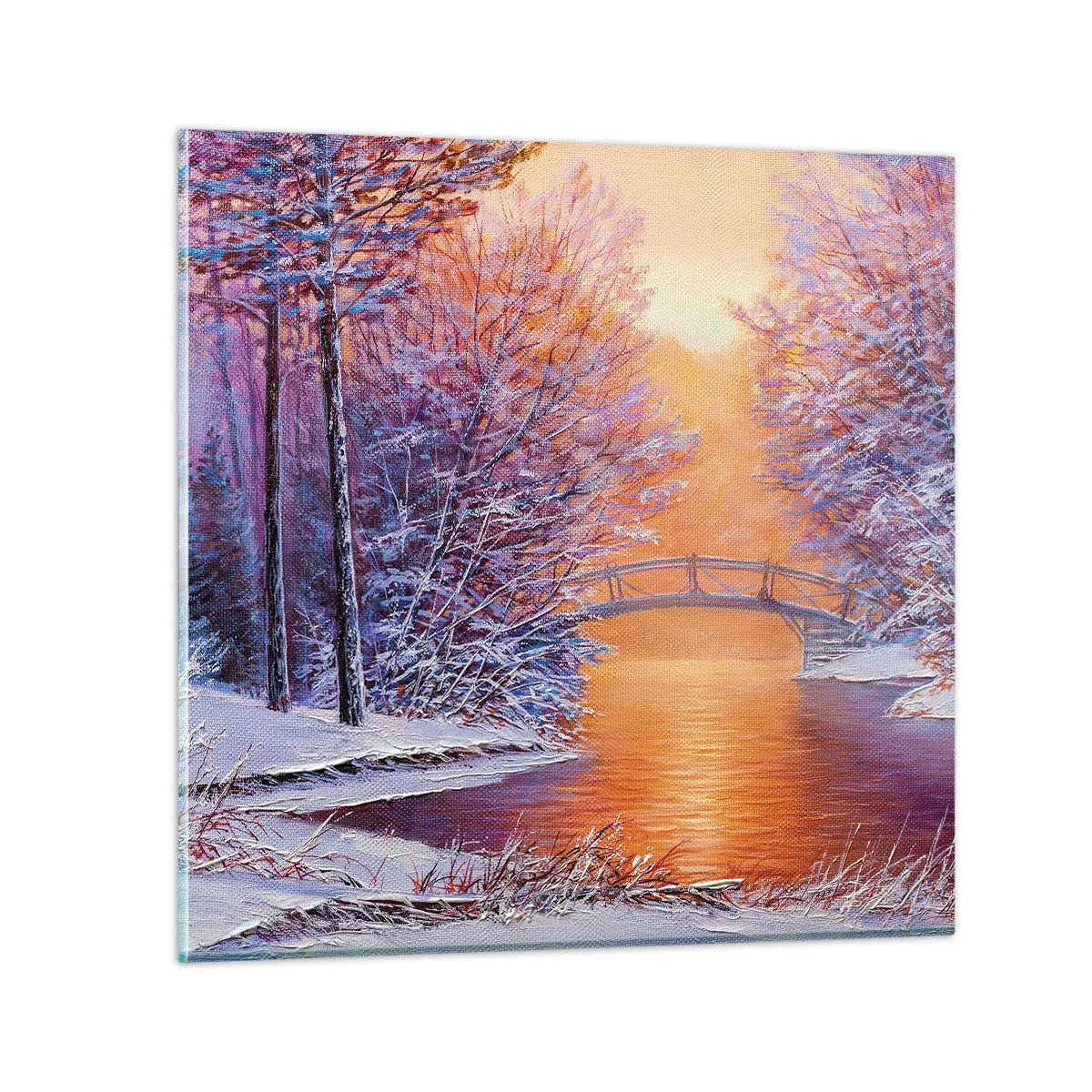 Glasbild - Bild auf glas - Treffen wir uns hier - 70x70 cm