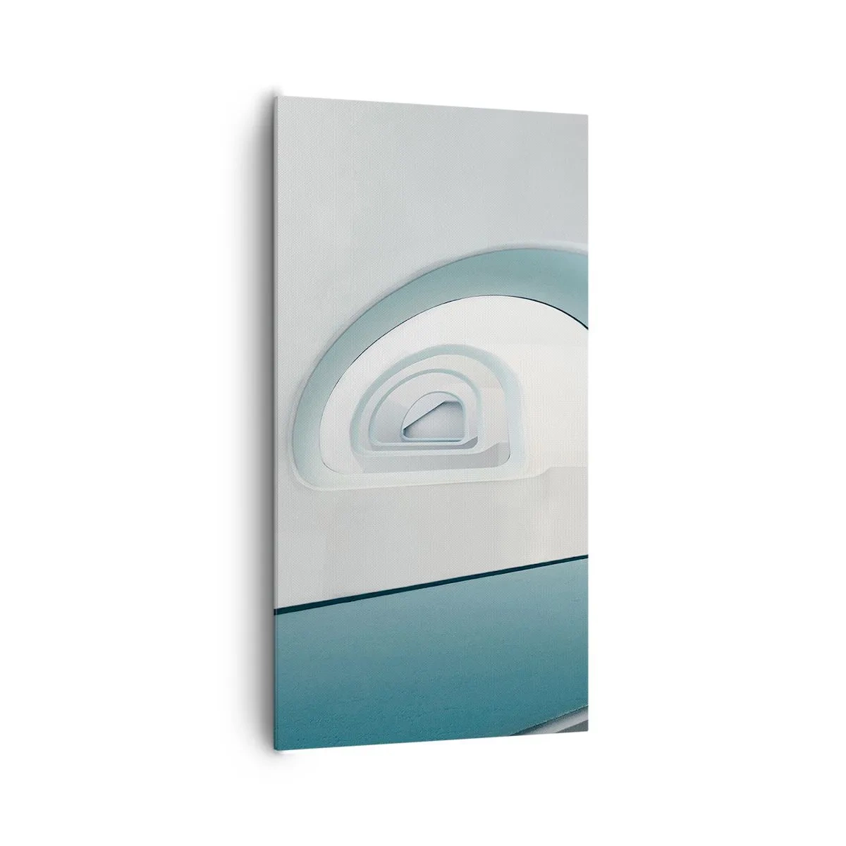 Bild auf Leinwand - Leinwandbild - Bis zum Ende des Blaus - 65x120 cm