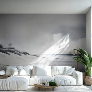 Fototapete Premium Canvas - Für immer zusammen - Dünen, Strand, Ozean - 500x350 cm