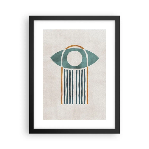 Poster in einem schwarzem Rahmen - Zeichen und Rituale - 30x40 cm