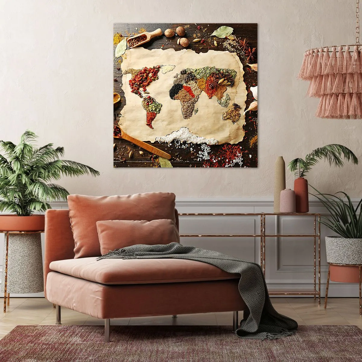 Bild auf Leinwand - Leinwandbild - Alle Aromen der Welt - 30x30 cm