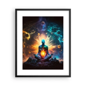 Poster in einem schwarzem Rahmen - Kosmischer Frieden - 40x50 cm