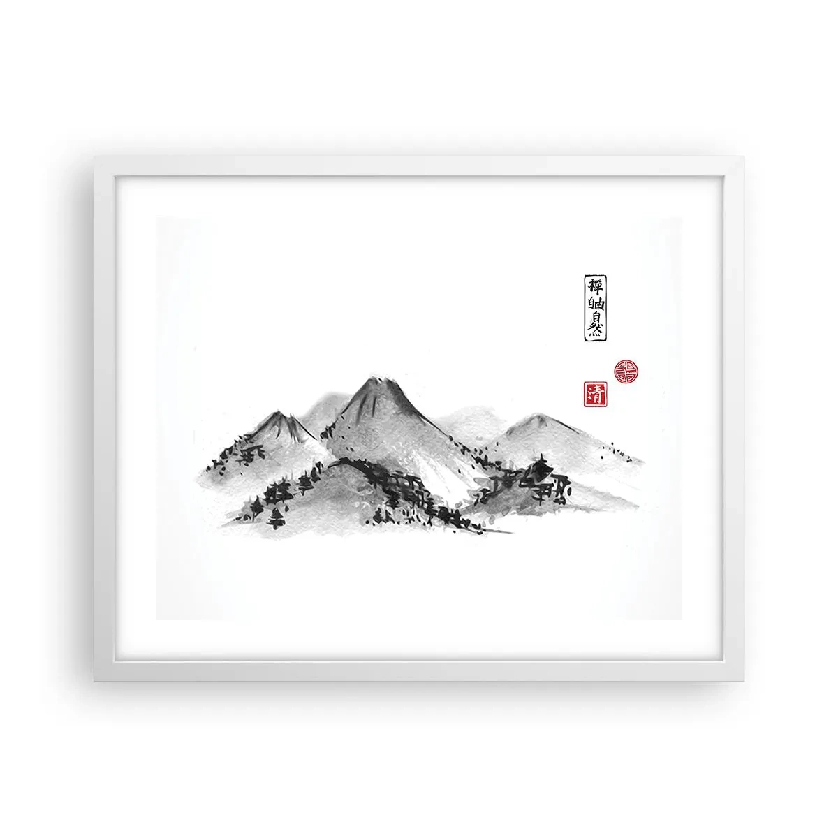 Poster in einem weißen Rahmen - Unendliche Fernen - 50x40 cm