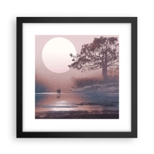 Poster in einem schwarzem Rahmen - Wunder der Nacht - 30x30 cm