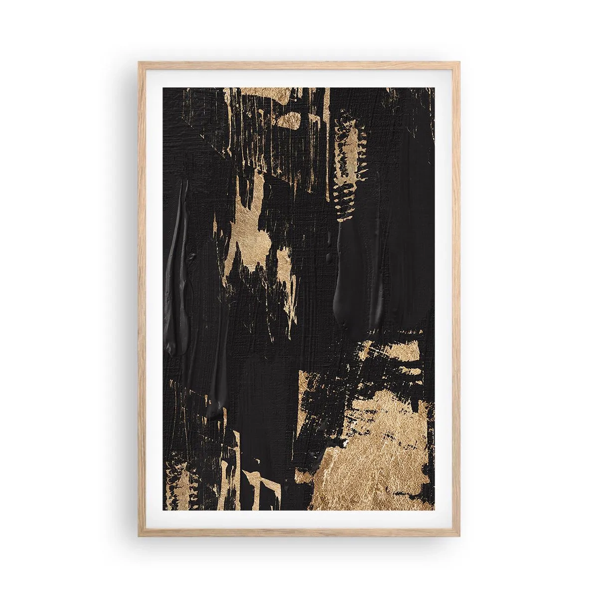 Poster in einem Rahmen aus heller Eiche - Spur einer Berührung - 61x91 cm