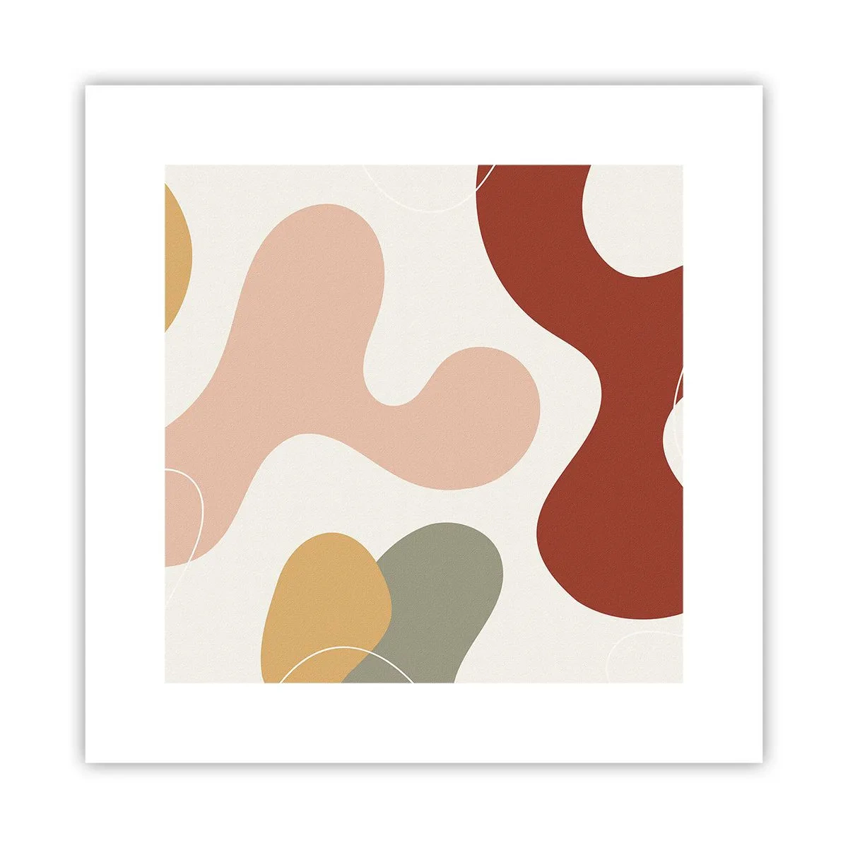 Poster - Kringel oder Schnörkel? - 30x30 cm