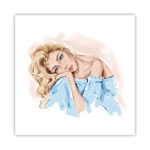 Poster - Verträumt im Blau - 60x60 cm