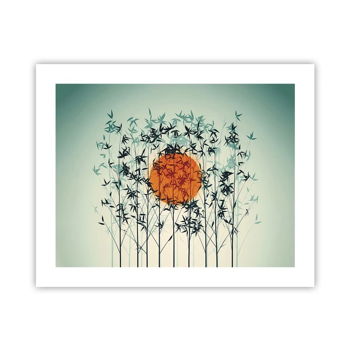 Poster - Japanische Sonne - 50x40 cm