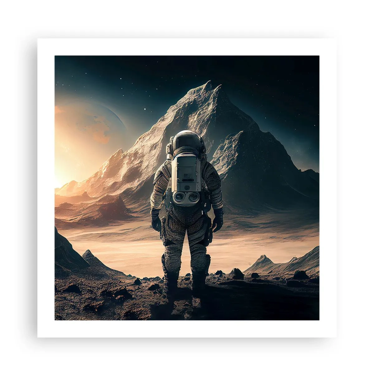 Poster - Neue Herausforderung - 60x60 cm