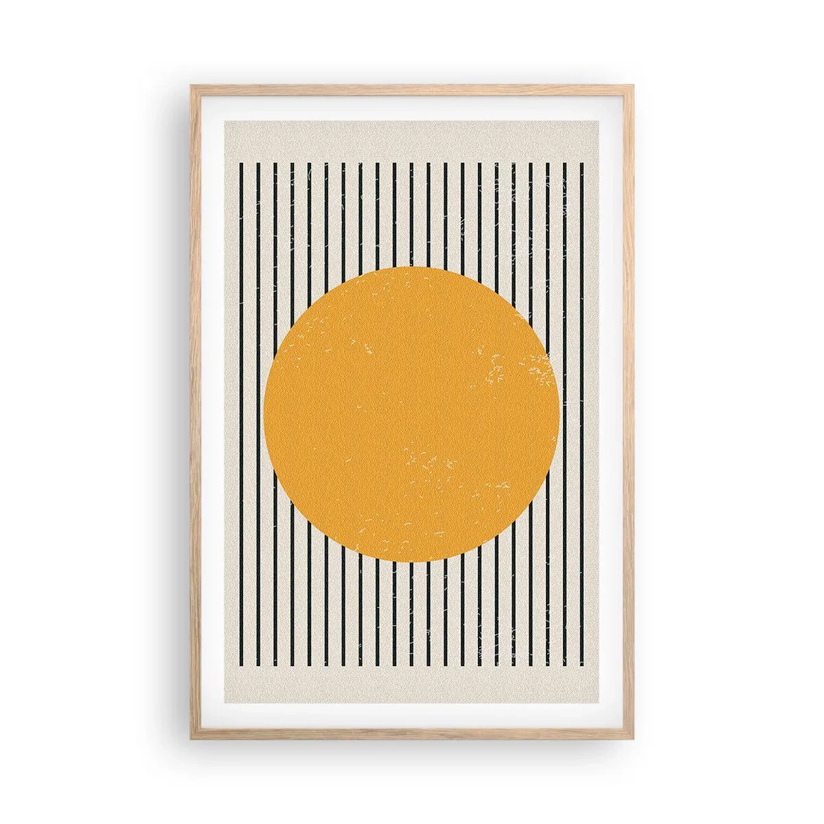 Poster in einem Rahmen aus heller Eiche - Die Kraft der Einfachheit - 61x91 cm