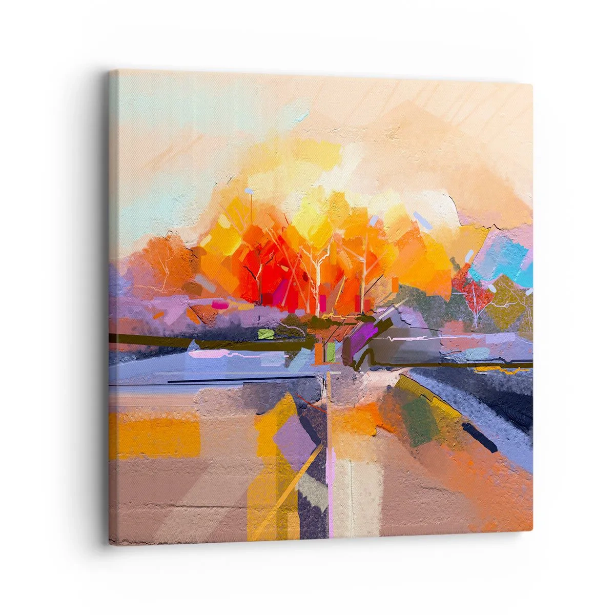 Bild auf Leinwand - Leinwandbild - Der Herbst ist geworden - 30x30 cm