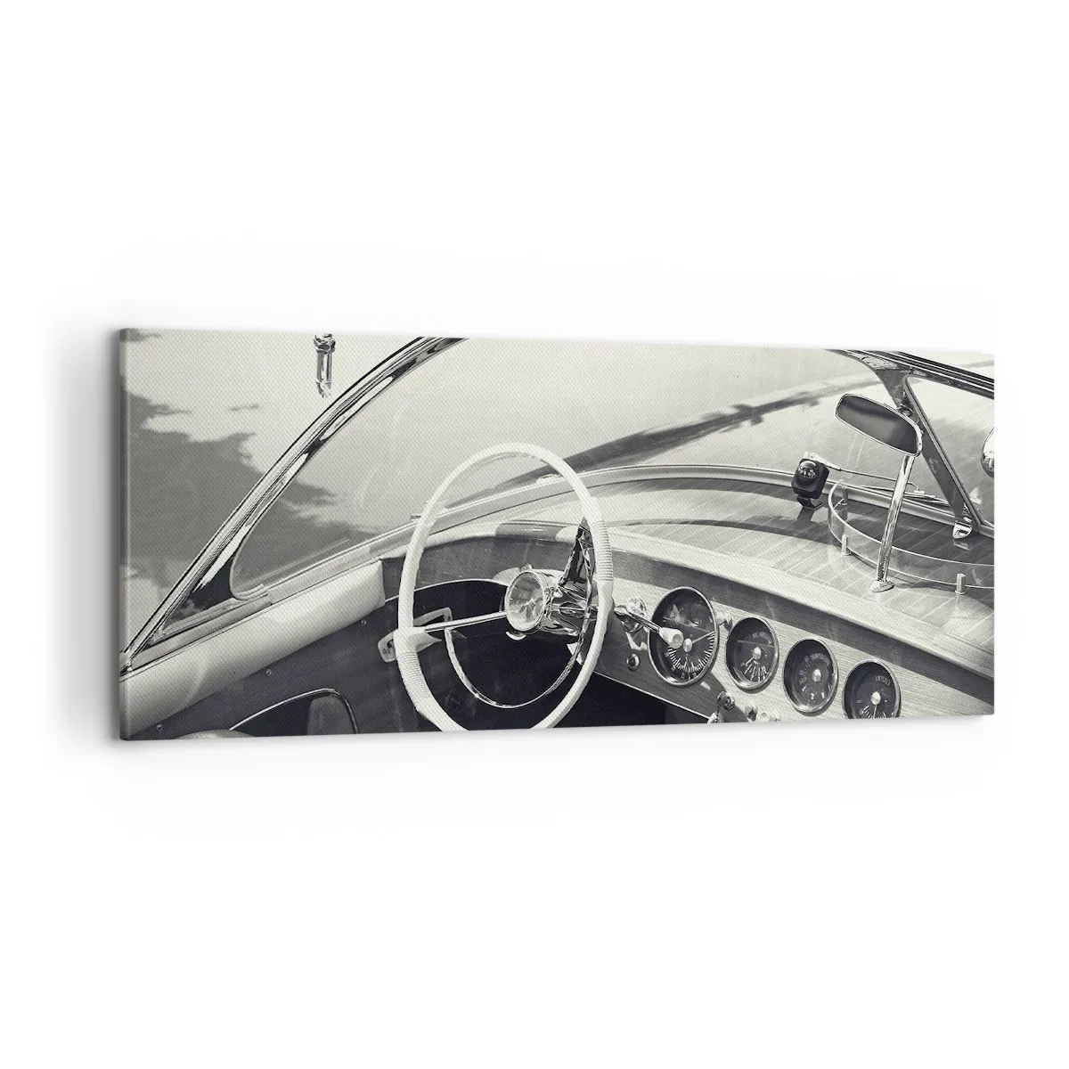 Bild auf Leinwand - Leinwandbild - Wetter für die Reichen - 100x40 cm