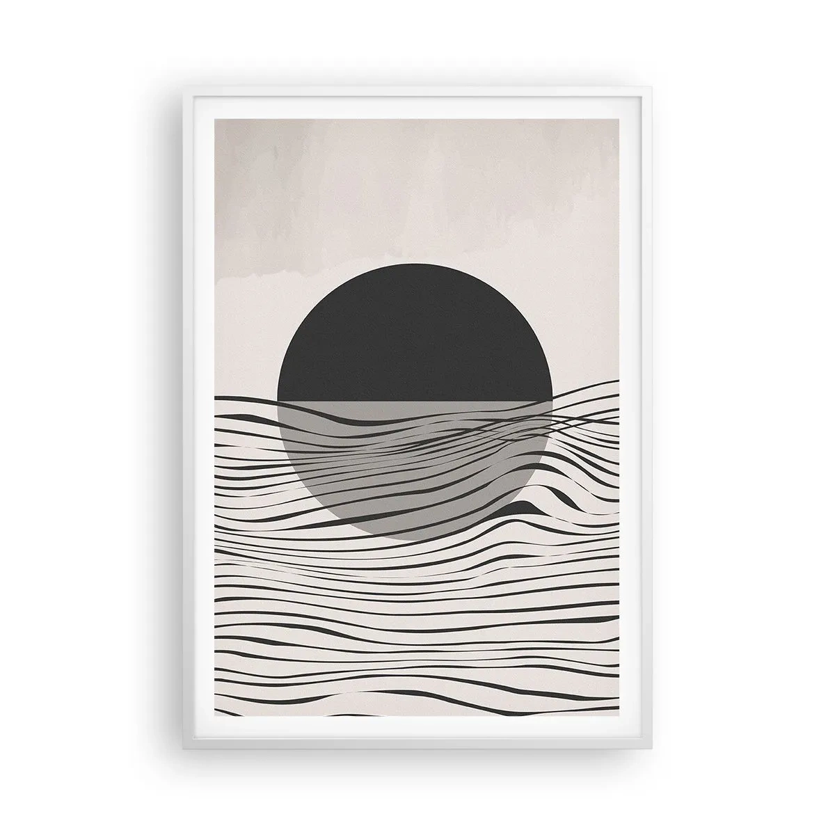 Poster in einem weißen Rahmen - Halbe Komposition - 70x100 cm