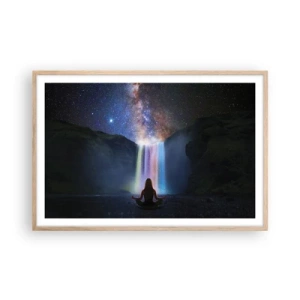 Poster in einem Rahmen aus heller Eiche - Absolute Harmonie - 91x61 cm