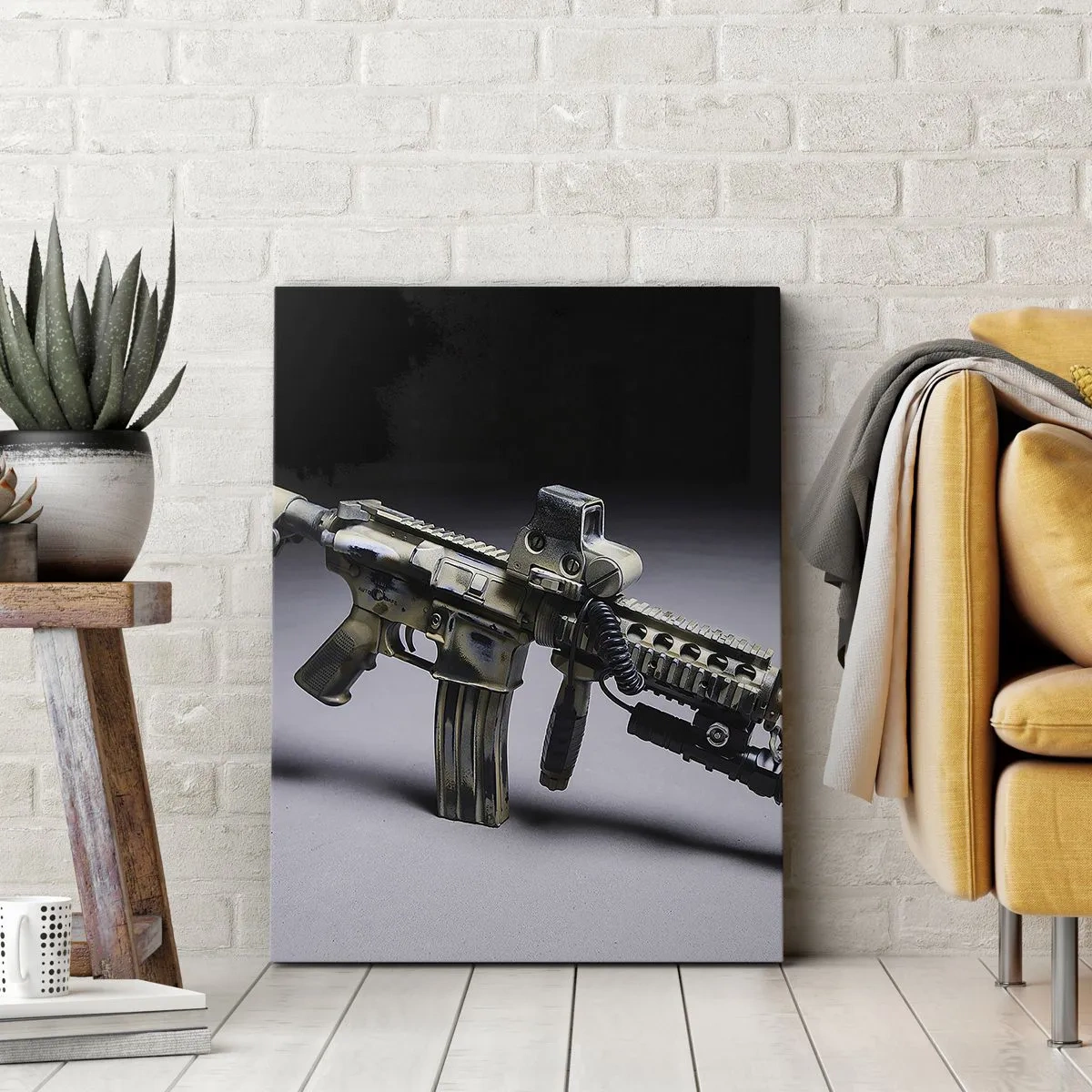 Bild auf Leinwand - Leinwandbild - Immer bedrohlich - 45x80 cm