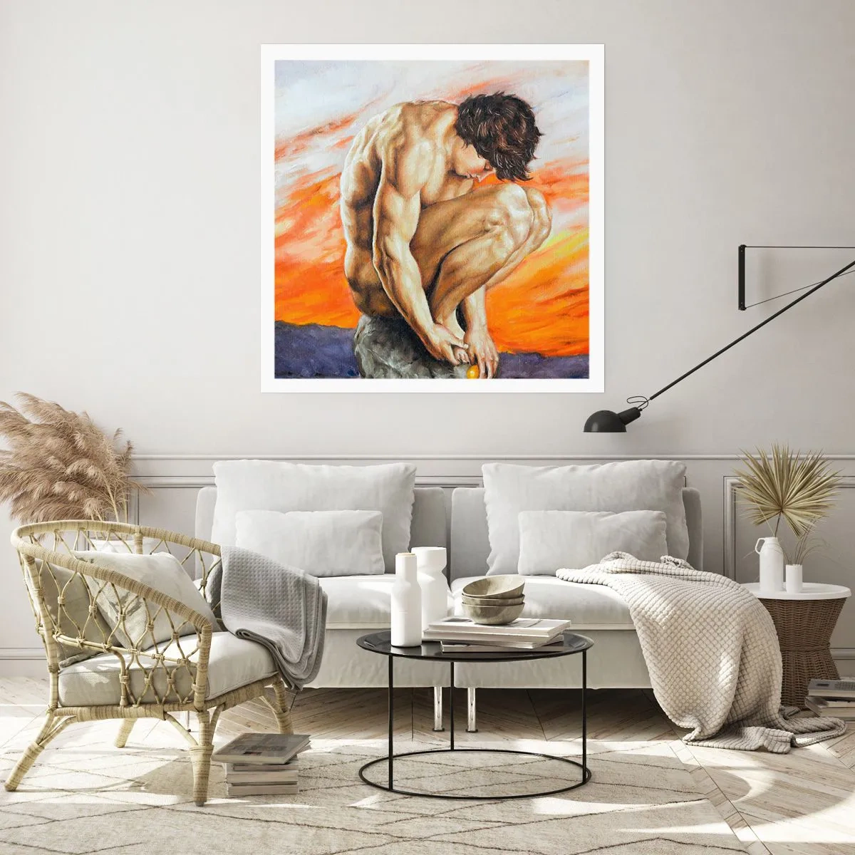Poster - In sich versunken - 40x40 cm