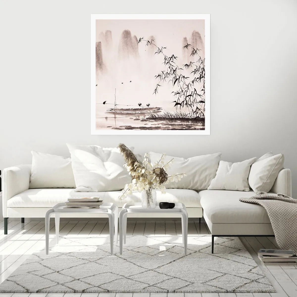 Poster - Die Stille der Reisfelder - 30x30 cm