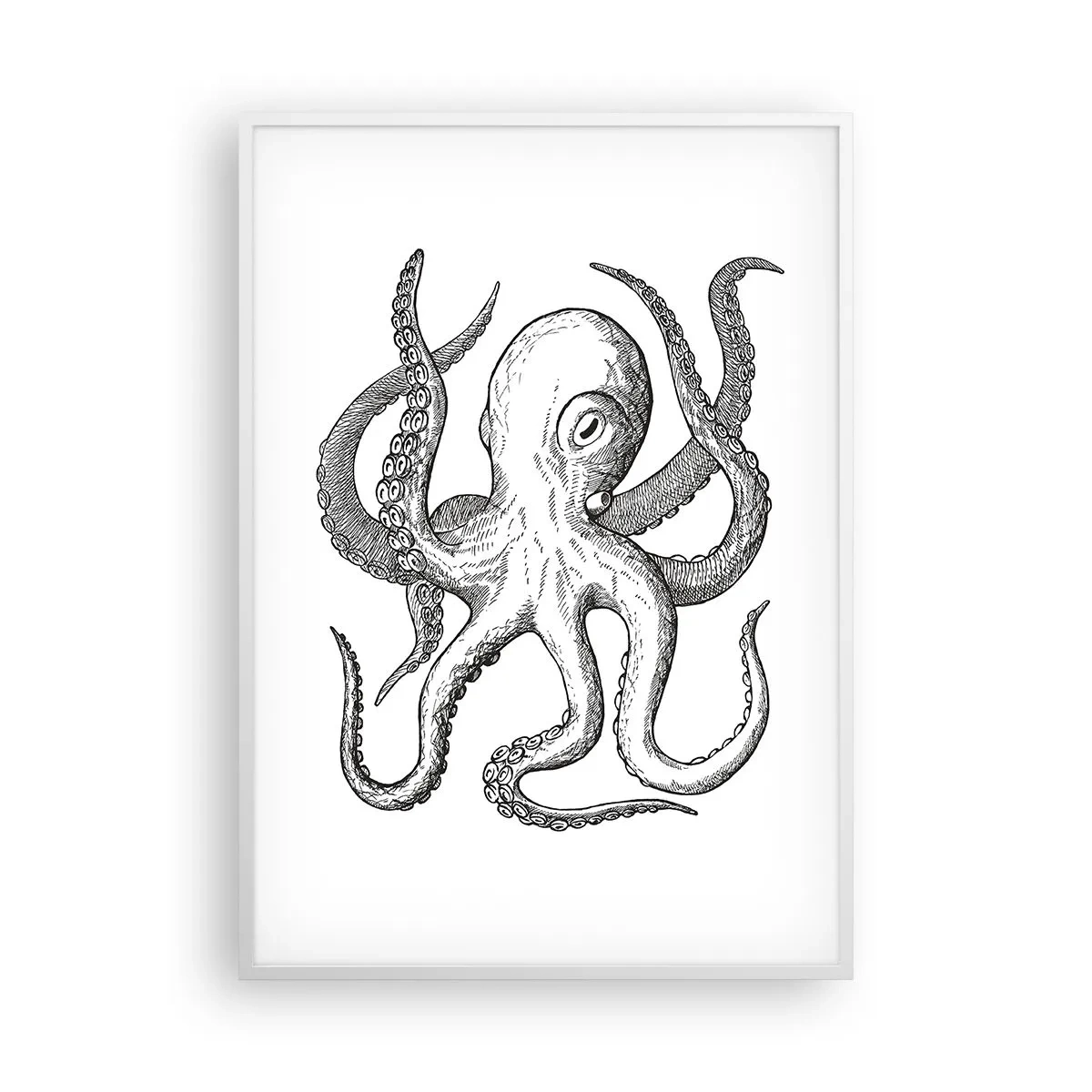 Poster in einem weißen Rahmen - Mit den Wellen tanzen - 70x100 cm