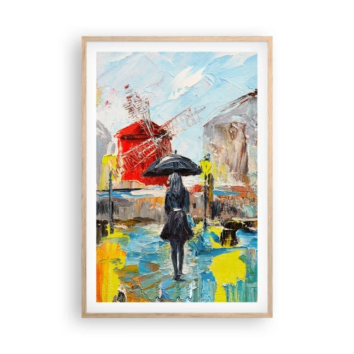 Poster in einem Rahmen aus heller Eiche - Pariser Legenden - 61x91 cm