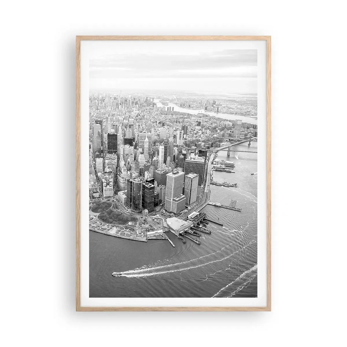 Poster in einem Rahmen aus heller Eiche - Und wie kann es man nicht lieben? - 70x100 cm