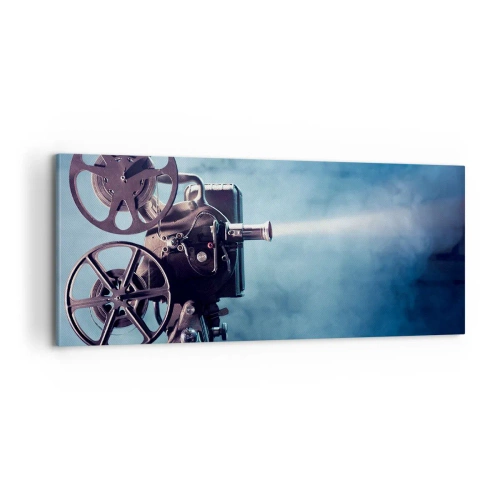 Bild auf Leinwand - Leinwandbild - Im alten Kino - 100x40 cm
