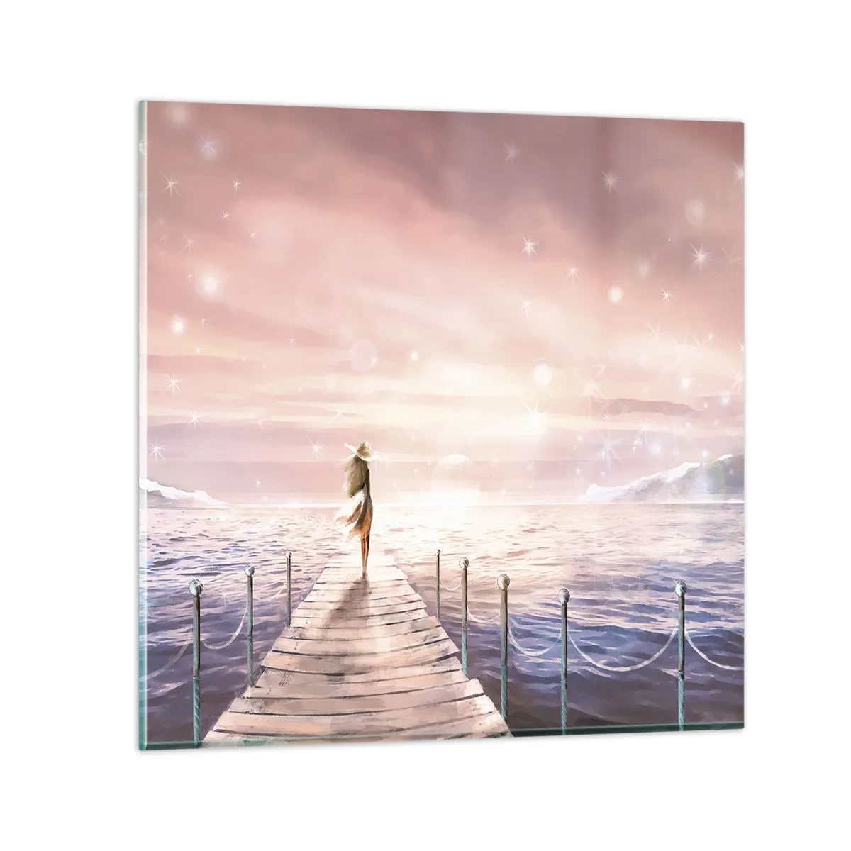 Glasbild - Bild auf glas - Im Licht eines Traums - 70x70 cm