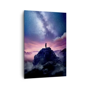 Bild auf Leinwand - Leinwandbild - Und er fühlte das Leben - 70x100 cm