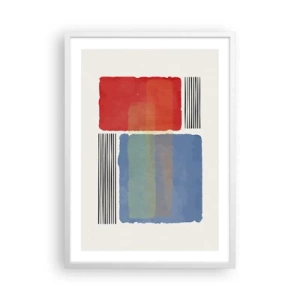 Poster in einem weißen Rahmen - Der Geist und der Buchstabe der Geometrie - 50x70 cm