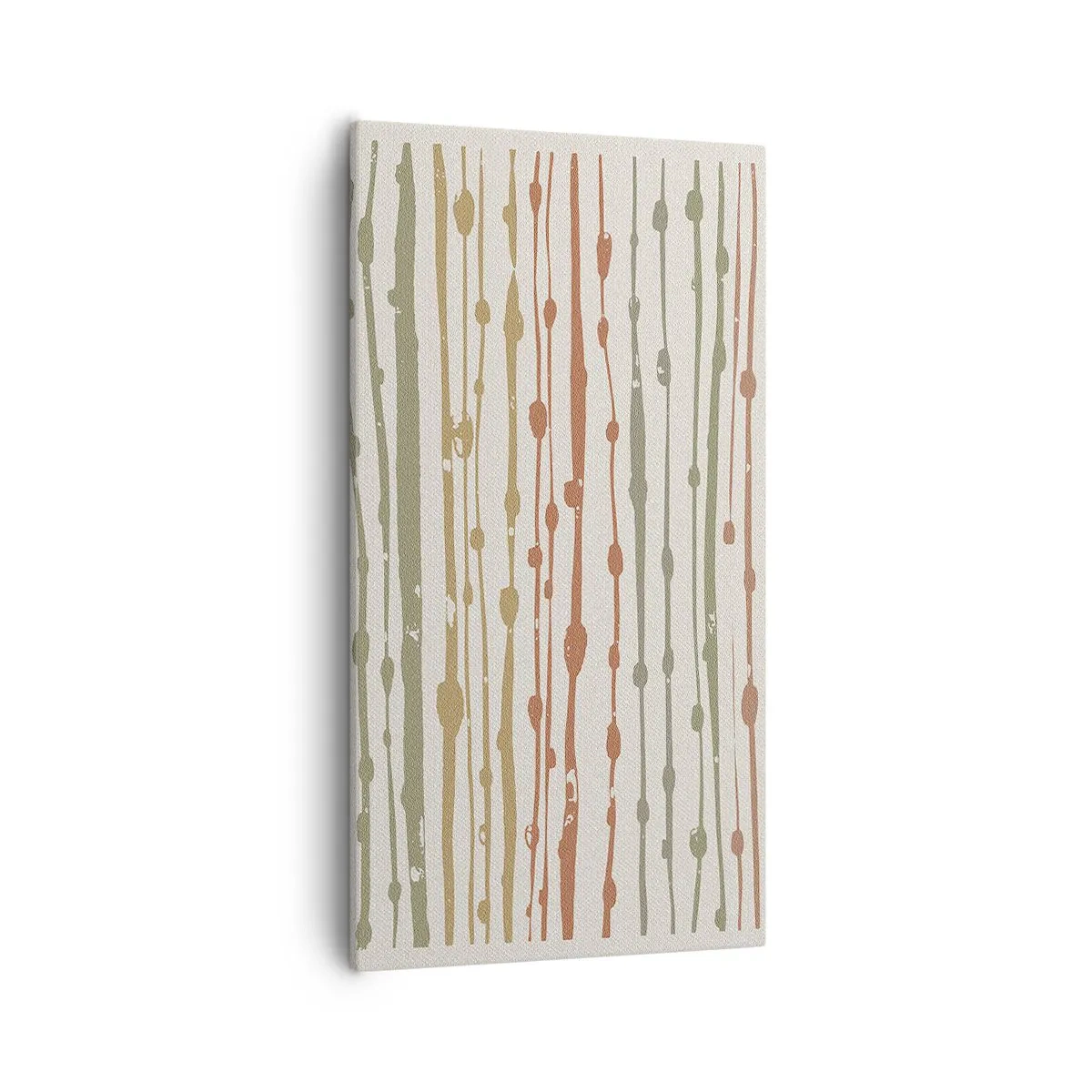 Bild auf Leinwand - Leinwandbild - Musikalische Notation von Farben - 55x100 cm