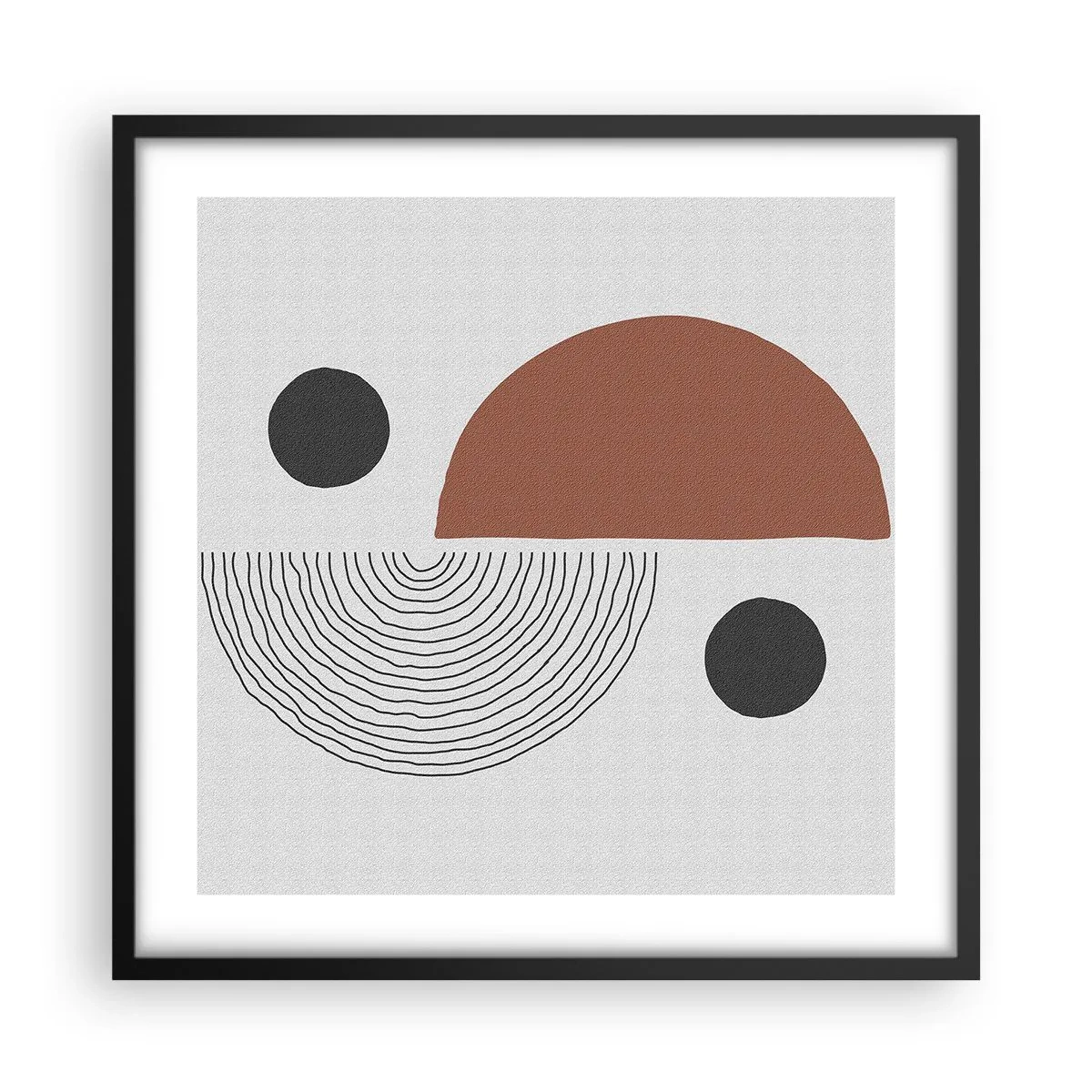 Poster in einem schwarzem Rahmen - Perfektion des Rades - 50x50 cm