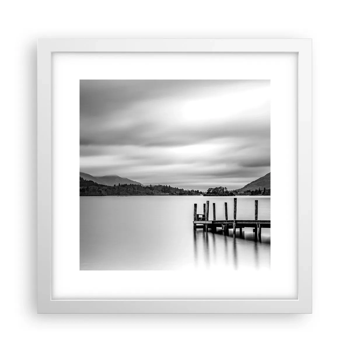 Poster in einem weißen Rahmen - Milde und Kraft - 30x30 cm
