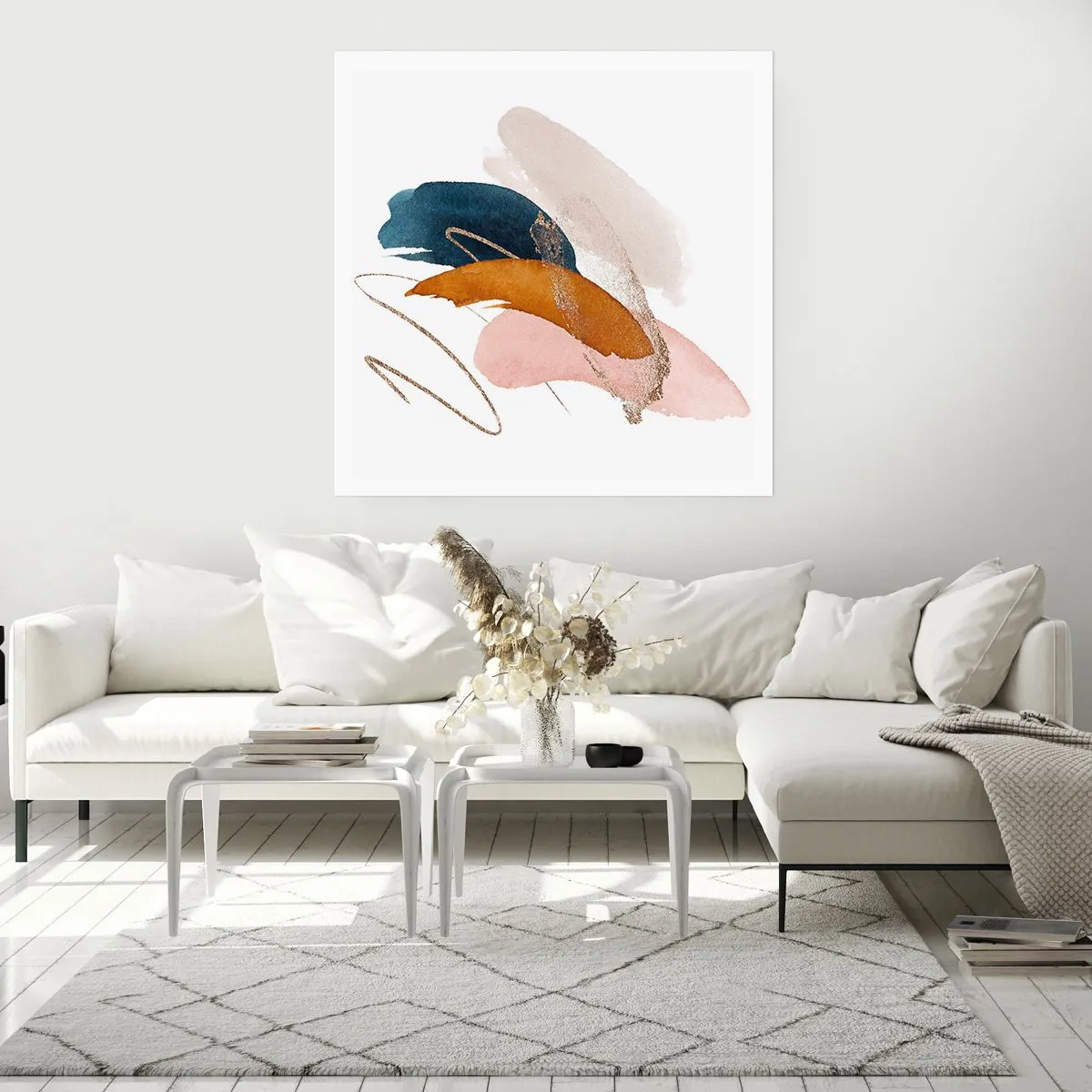 Poster - Geflügelte Komposition - 60x60 cm