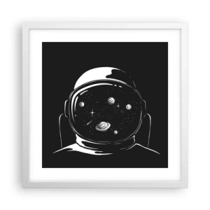 Poster in einem weißen Rahmen - Schöne Aussicht - 40x40 cm