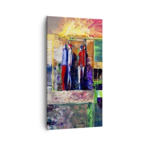 Bild auf Leinwand - Leinwandbild - Beziehungen und Emotionen - 55x100 cm