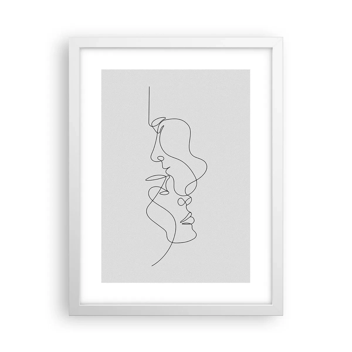 Poster in einem weißen Rahmen - Die Hitze bitterer Begierden - 30x40 cm