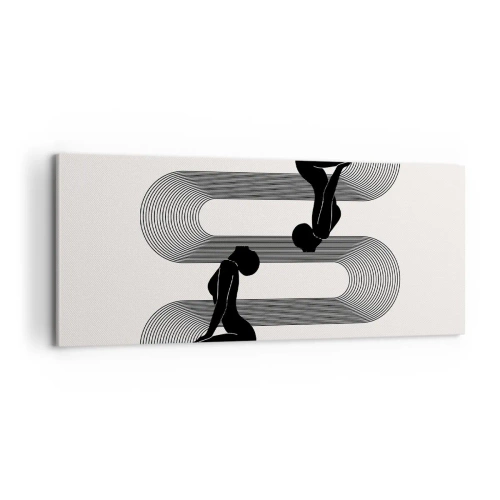 Bild auf Leinwand - Leinwandbild - Sinnliche Symmetrie - 100x40 cm