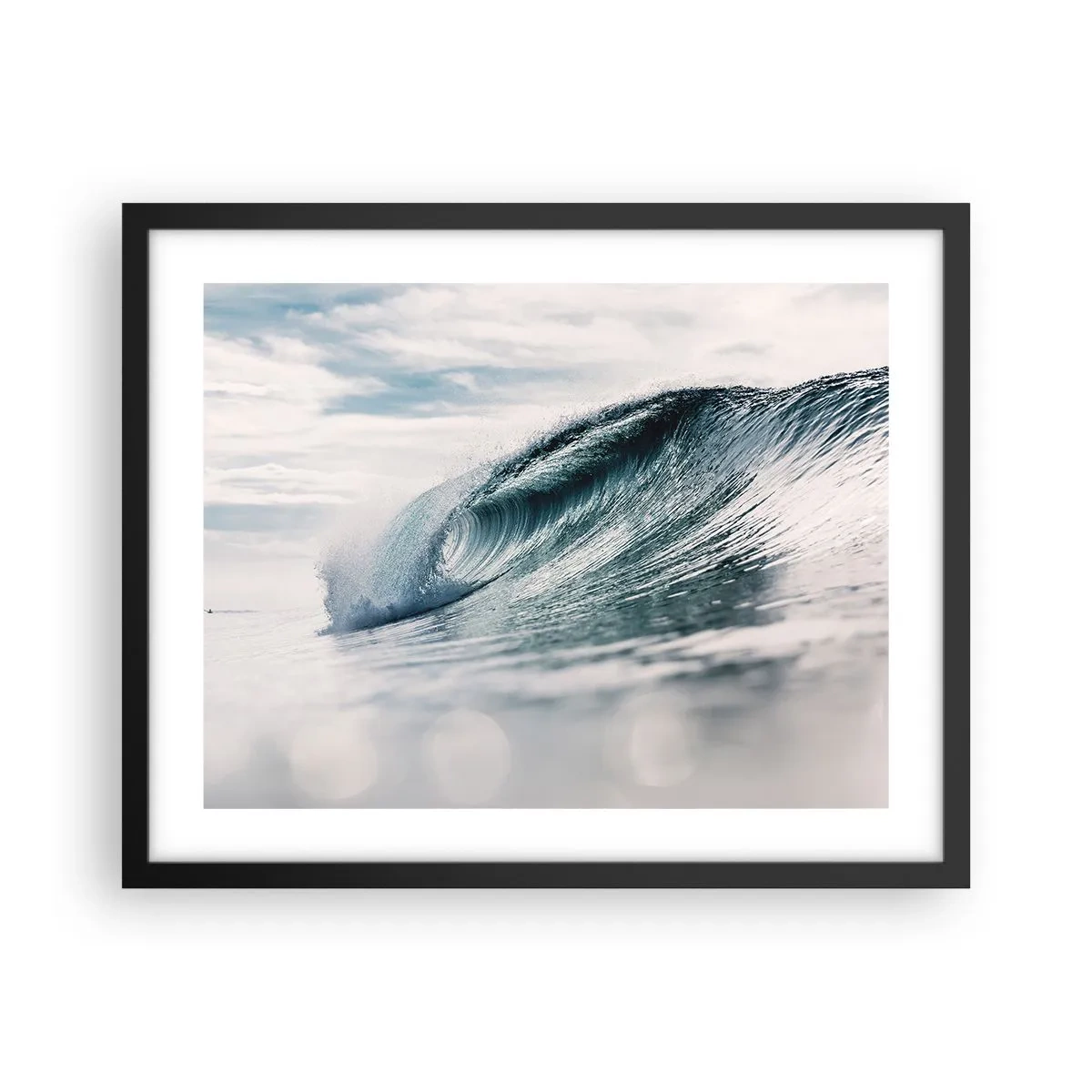 Poster in einem schwarzem Rahmen - Wasserspitze - 50x40 cm