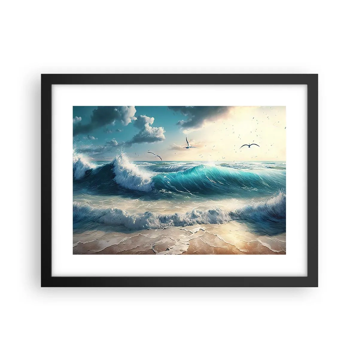 Poster in einem schwarzem Rahmen - Es summt nur für dich - 40x30 cm