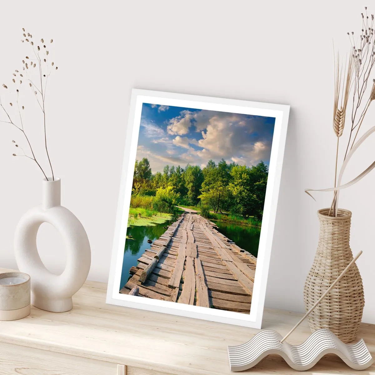 Poster in einem weißen Rahmen - Sommer, Sommer überall - 61x91 cm