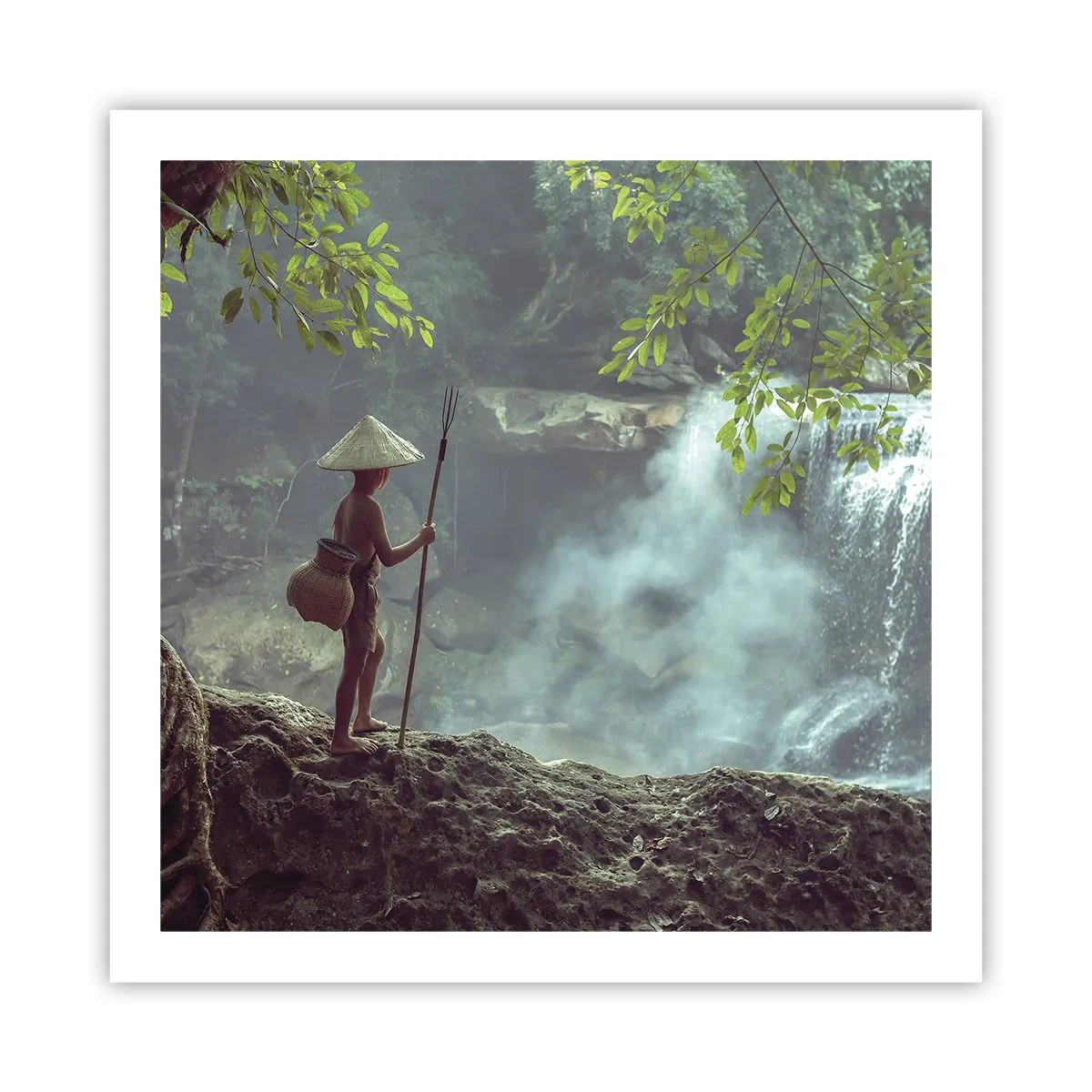 Poster - Befreundet mit der Natur - 60x60 cm