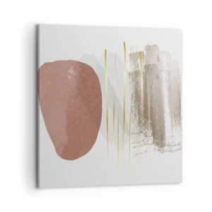 Bild auf Leinwand - Leinwandbild - Abstrakte Kolonnade - 60x60 cm