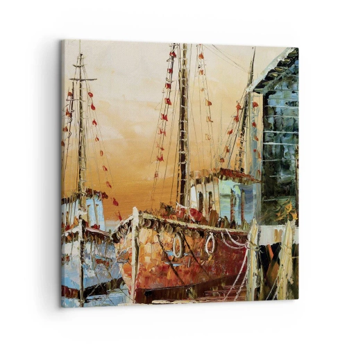 Bild auf Leinwand - Leinwandbild - Friedliche Rückkehr - 50x50 cm