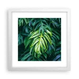 Poster in einem weißen Rahmen - Tauchen Sie ein in die Frische - 30x30 cm